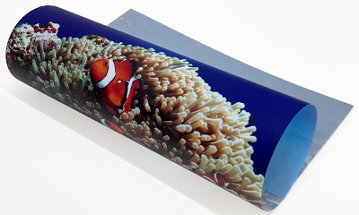 電飾フィルムポスター印刷(乳半) 素材